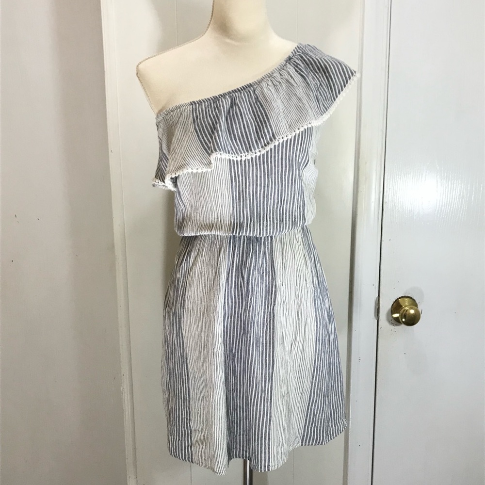 AEO ☀️One shoulder striped dress - Picture 2 of 13